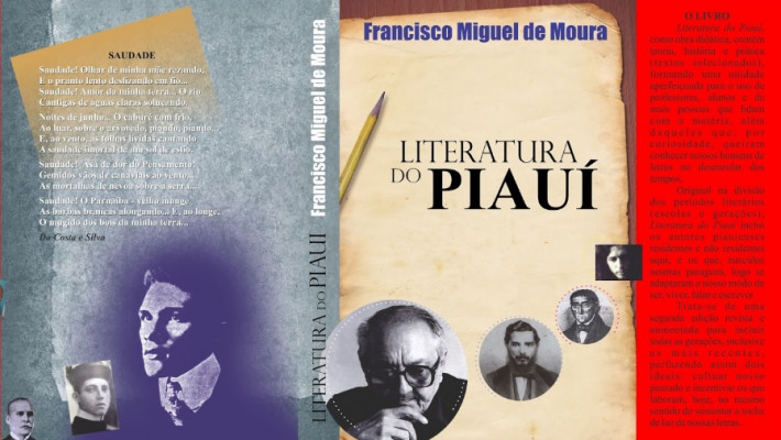 Capa de Literatura do Piauí (de Ovídio Saraiva aos nossos dias), de Francisco Miguel de Moura