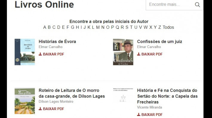 Novos livros disponíveis para downloads