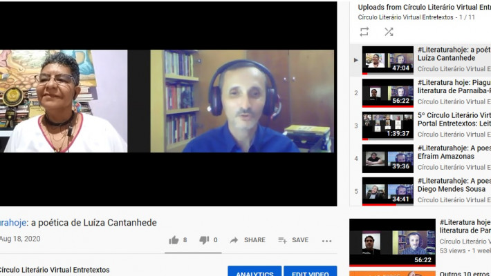 Print de videos iniciais do canal do You Tube