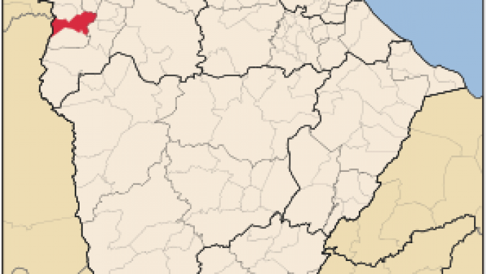 Localização geográfica de Guaraciaba do Norte, antiga Vila Nova d'El Rei.