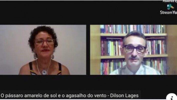 Escritora Márcia Evelin conduziu o lançamento.