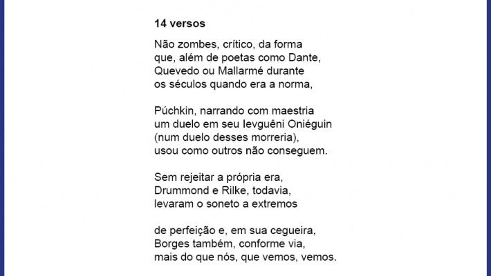 14 versos