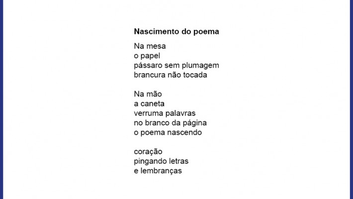 Nascimento do poema