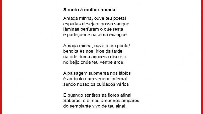 Soneto à mulher amada