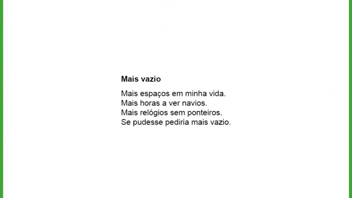 Mais vazio