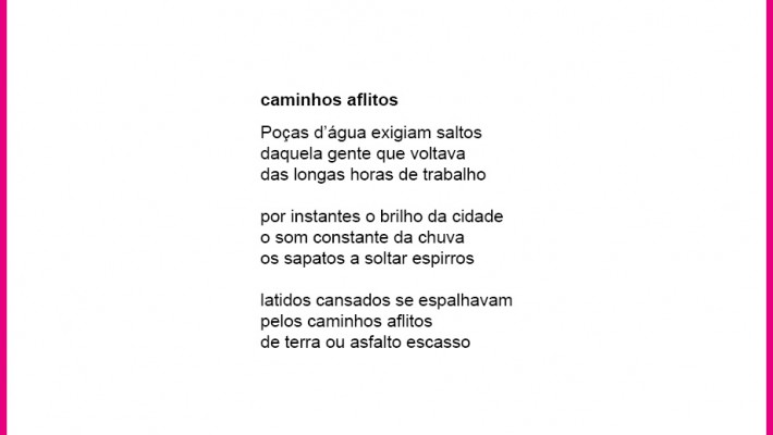 caminhos aflitos