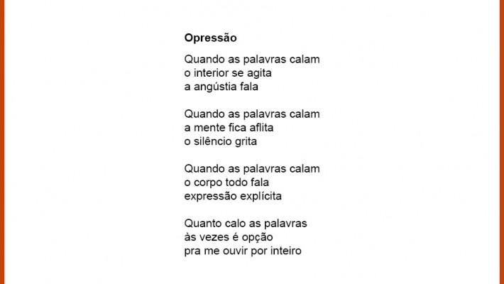 Opressão'