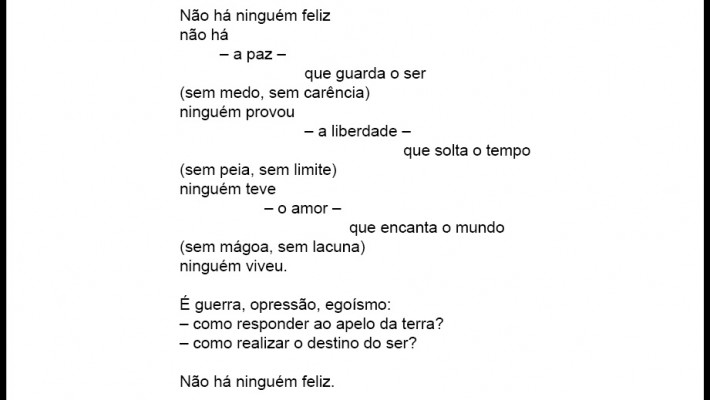 Da felicidade