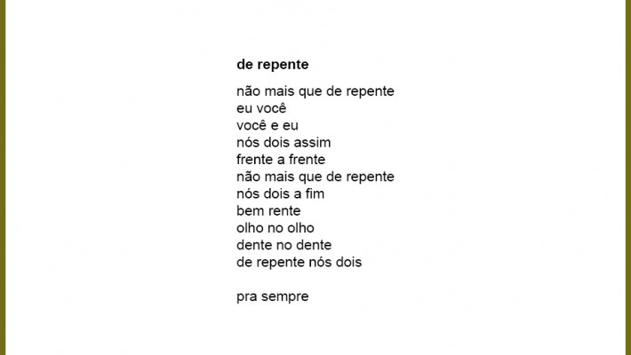 de repente