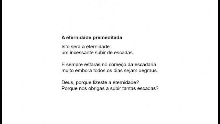 A eternidade premeditada