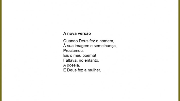 A nova versão