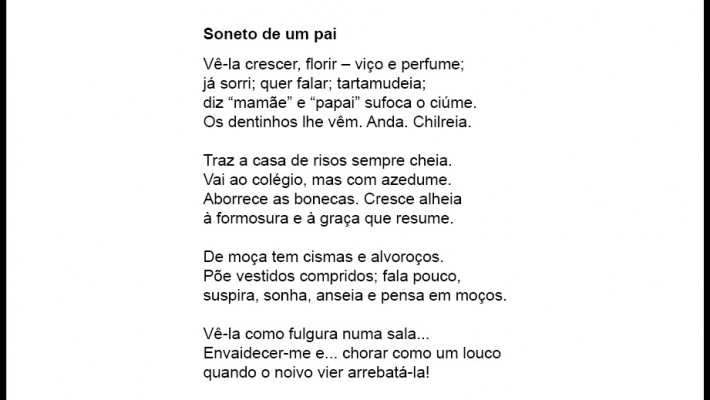 Soneto de um pai