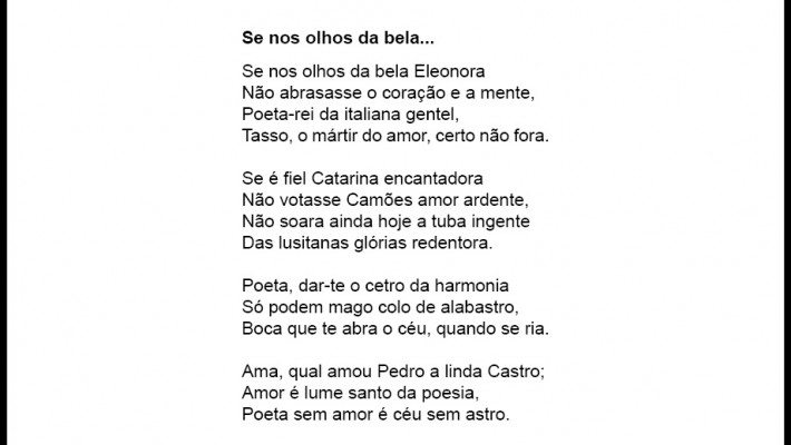 Se nos olhos dela...