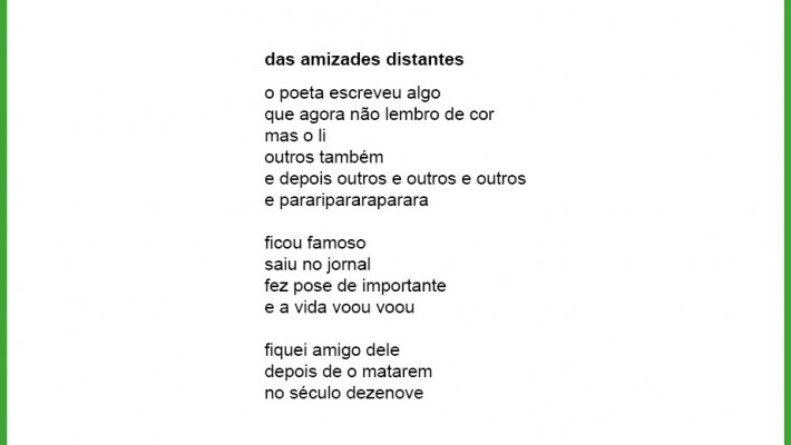 das amizades distantes