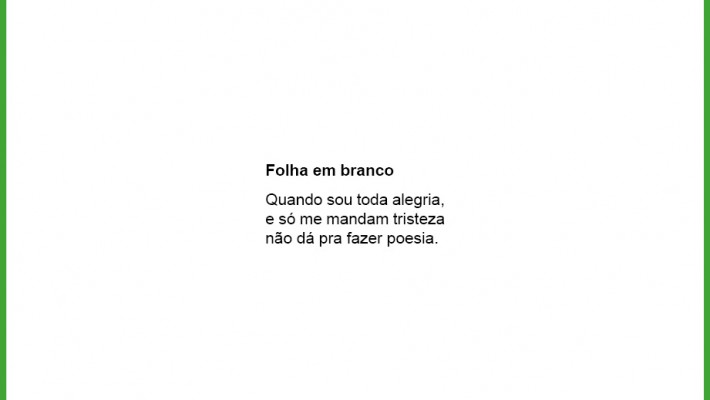 Folha em branco