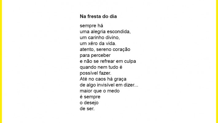 Na fresta do dia