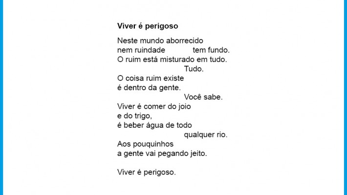 Viver é perigoso