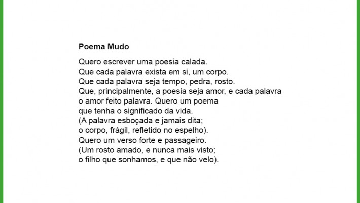 Poema Mudo