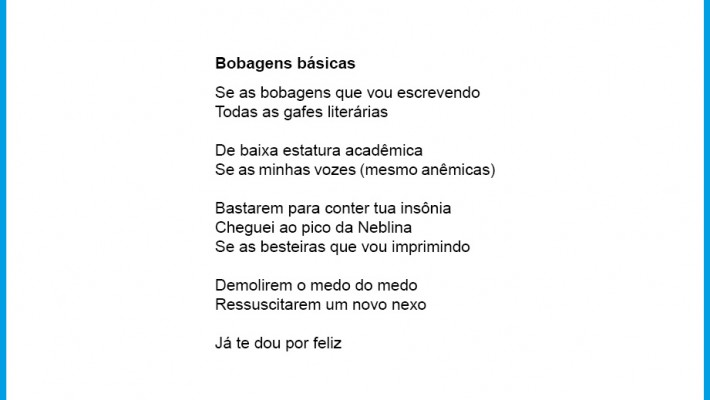 Bobagens básicas