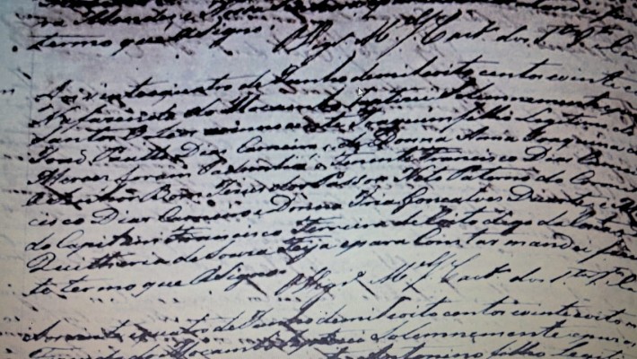 Registro de batizado do neto Joaquim Dias Carneiro, lavrado em 24.6.1828.