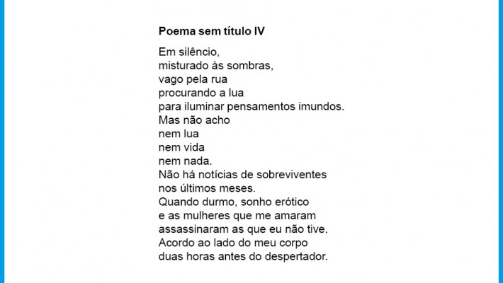 Poema sem título IV