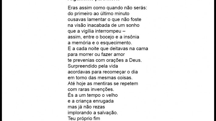 Argumento para morte