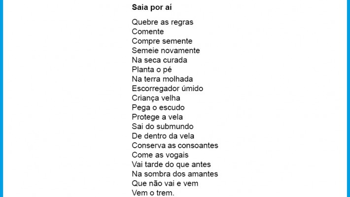 Saia por aí