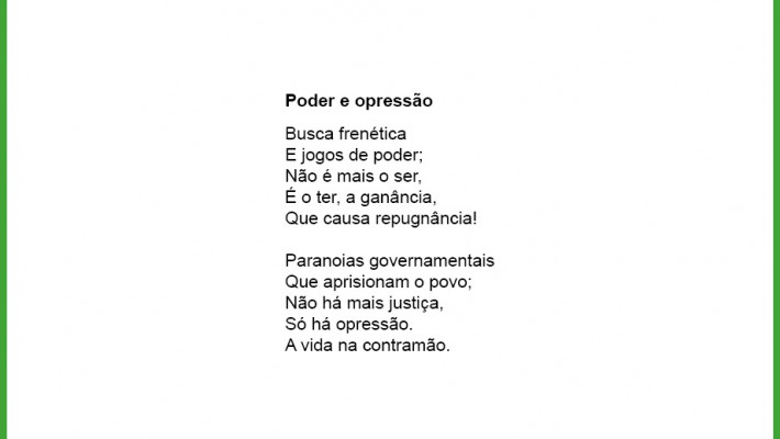 Poder e opressão