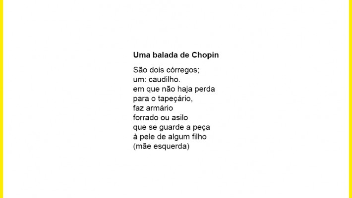 Uma balada de Chopin