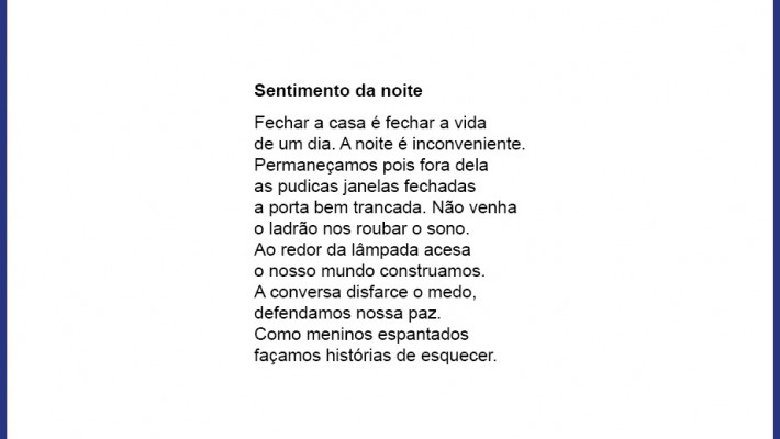 Sentimento da noite