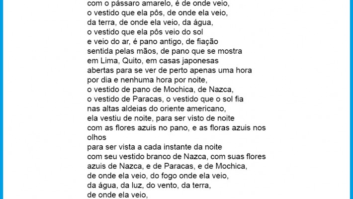 Ela veio com o vestido branco