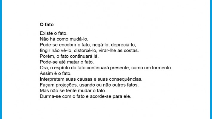 O fato