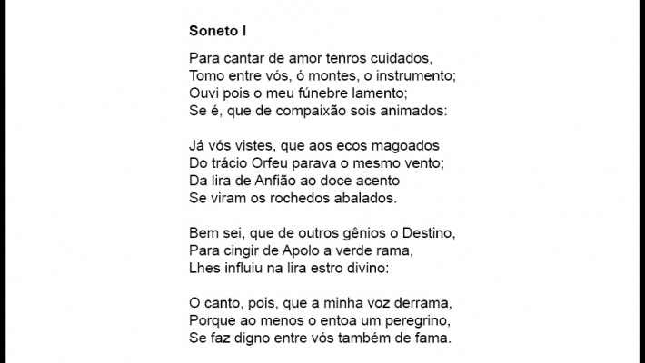 Soneto I