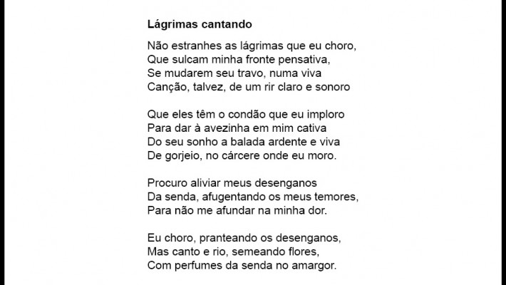 Lágrimas cantando