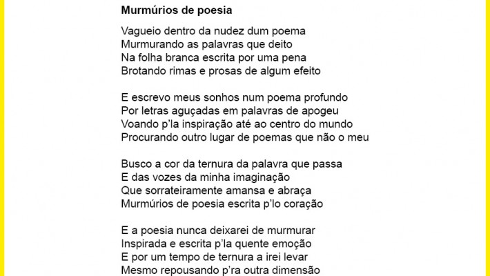 Murmúrios de poesia
