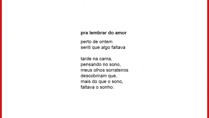 pra lembrar do amor