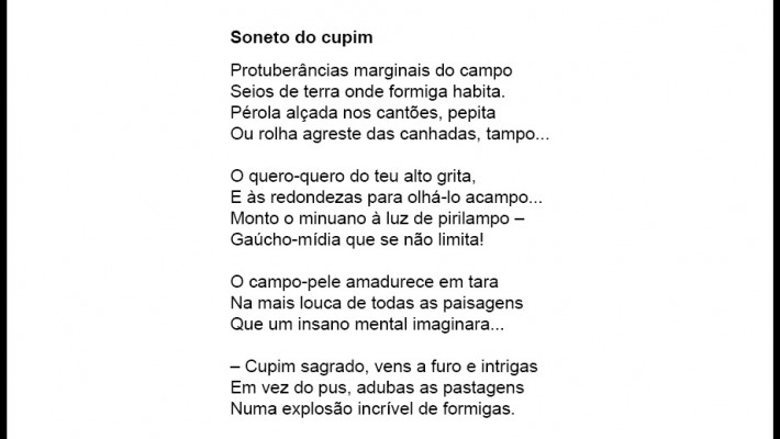 Soneto do cupim