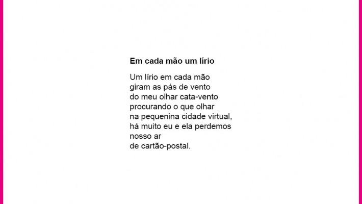 Em cada mão um lírio