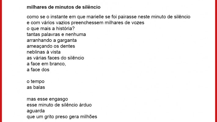 milhares de minutos de silêncio