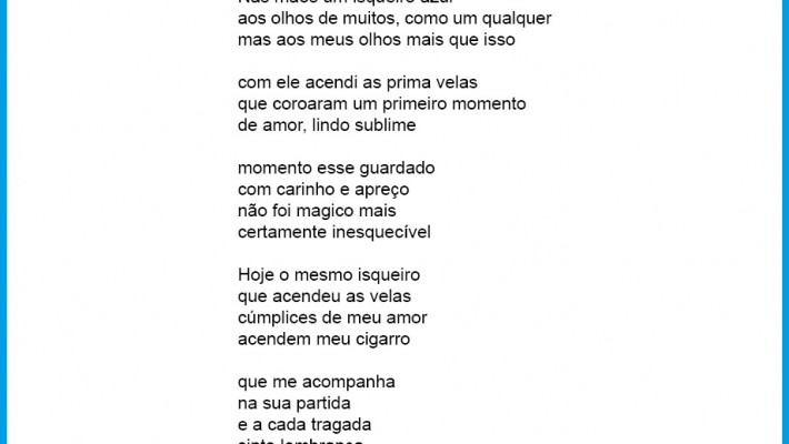 Isqueiro azul