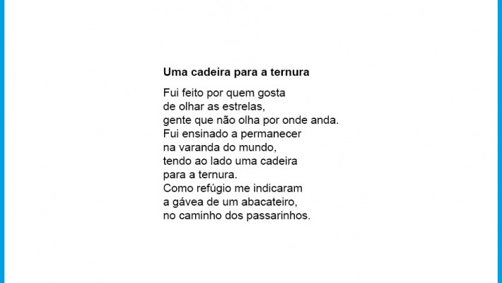 Uma cadeira para a ternura