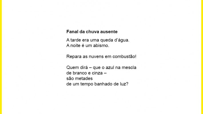 Fanal da chuva ausente