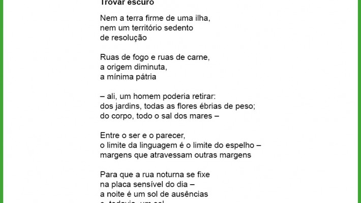Trovar escuro