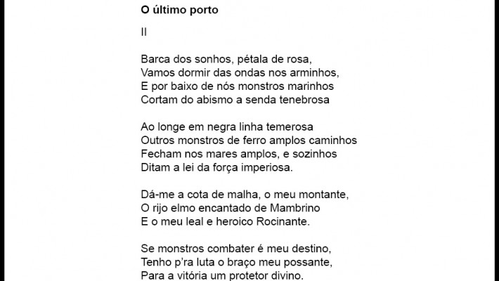 O último porto (II)
