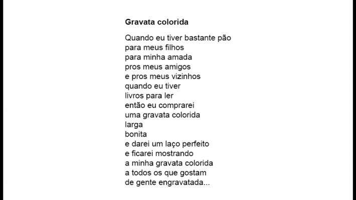 Gravata colorida