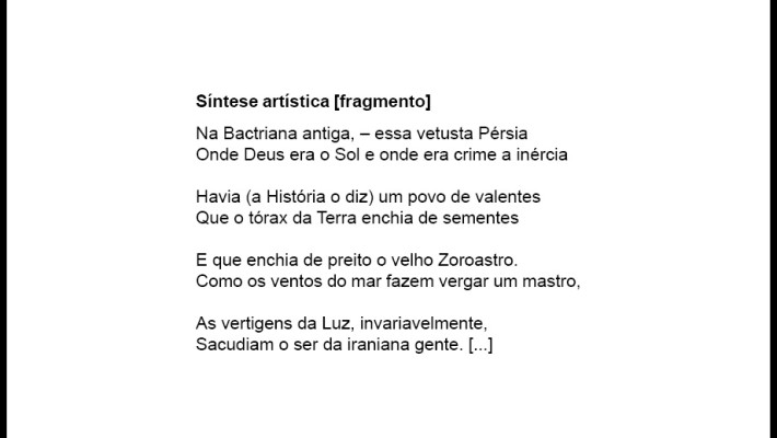 Síntese artística [fragmento]