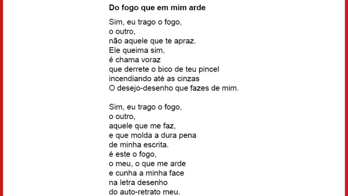 Do fogo que em mim arde