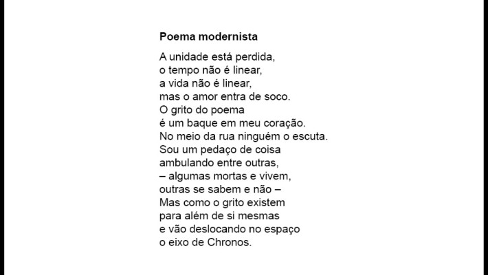 Poema modernista