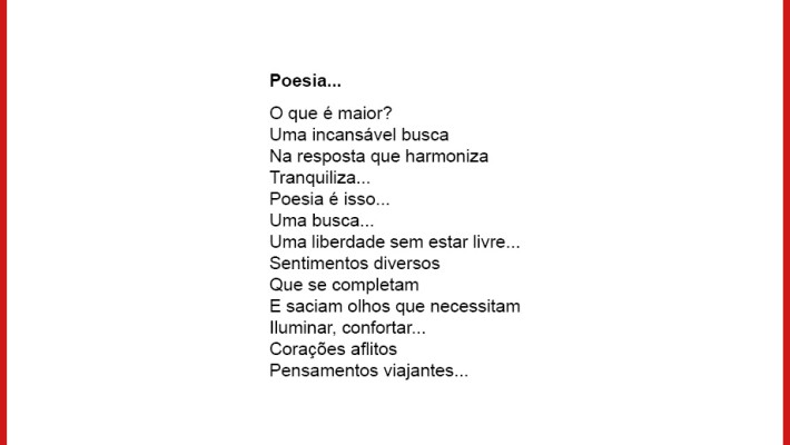 Poesia...