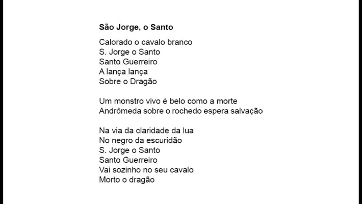 São Jorge, o Santo